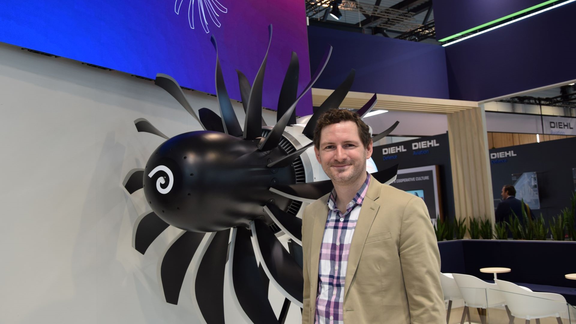 Roman Seele at ILA Berlin 2024 with RISE model